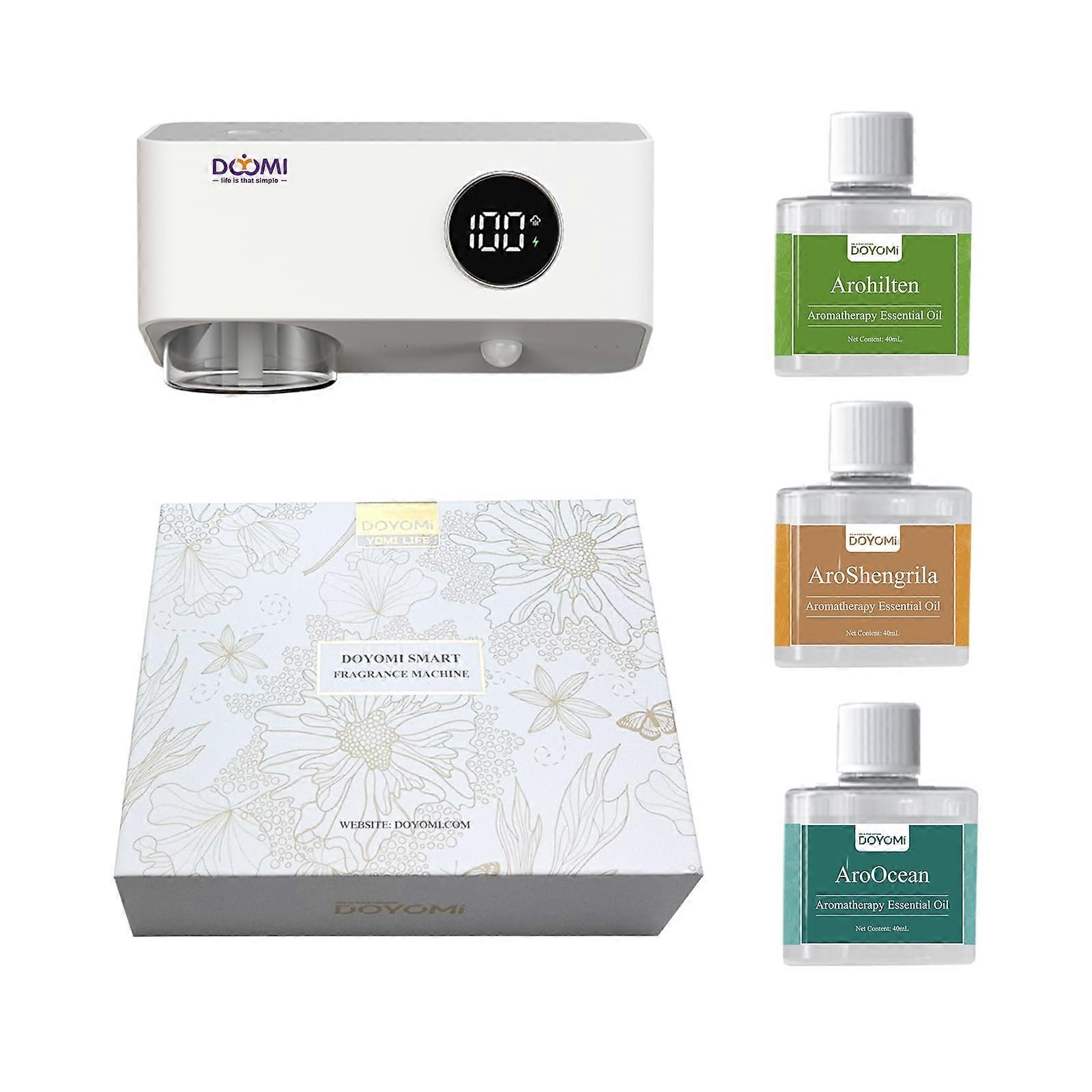 Waterless Essential Oil Diffuser with 3 Intensity Modes, Rechargeable Quiet Aromatherapy Diffuser