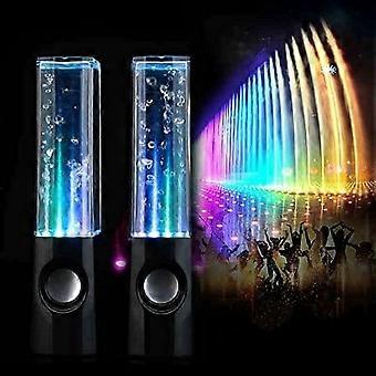 Wassertanz-Lautsprecher-Licht Sieben Wassertanz-Lautsprecher Wasserfontänen-Lautsprecher anzeigen LED-Lautsprecher 3,5-mm-Audiostecker Farbige LED-Leuchten Tragbare Lautsprecher 