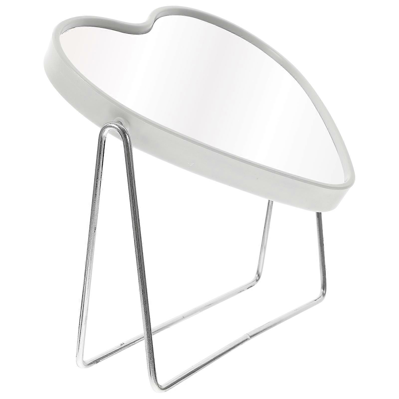 3Pcs White Makeup Mirror for Dormitory Desk Use with Swivel