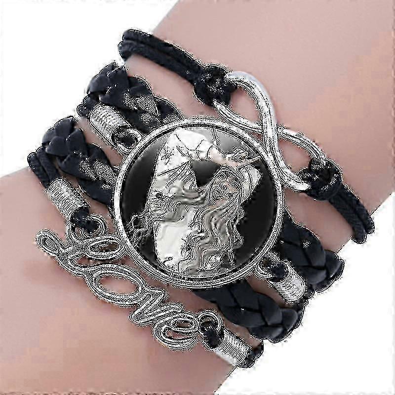 1pcs Billie Eilish Bracelet, Noir