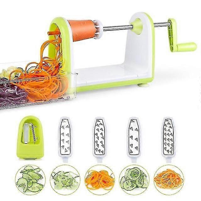 Five-in-one Vegetable Cutter Multi-functional Hand-cranked Kitchen Potato Carrot Slice Grater