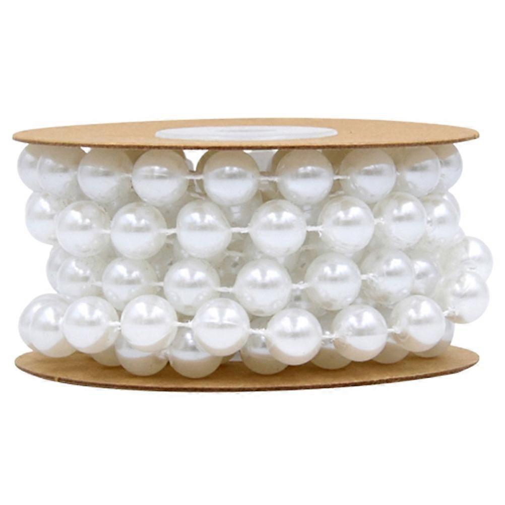 Decoration Beads Chain for Wedding with 2M Roll White String Beads