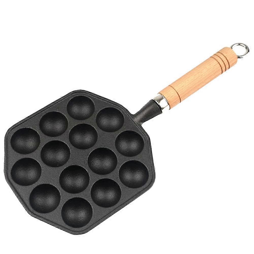 NonStick Grill Pan with 14Cavity Design, Multifunction BBQ Plate for Restaurant Cooking