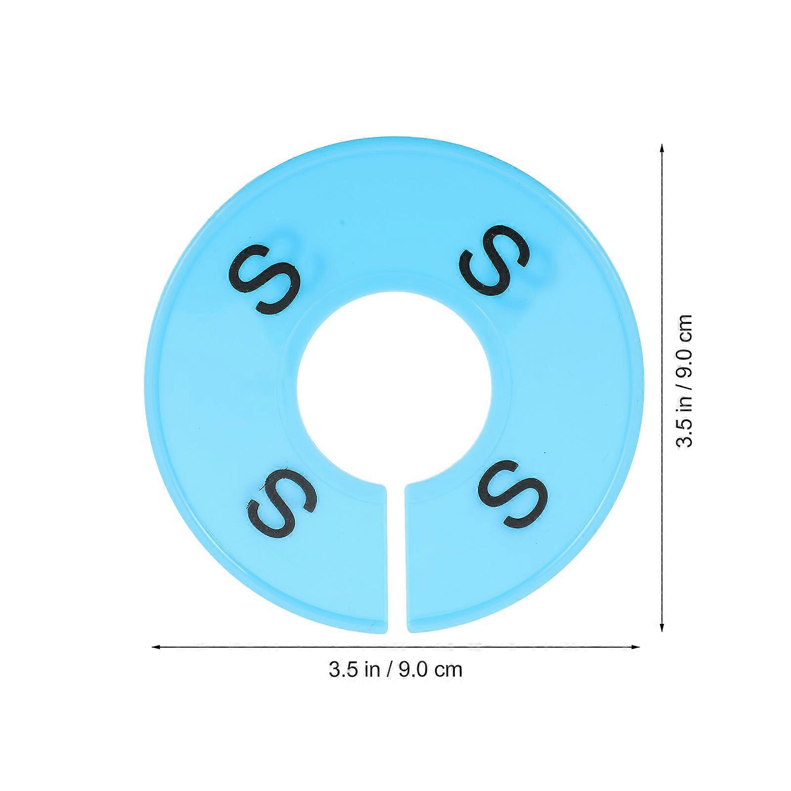 Round Plastic Clothes Dividers for Clothes Organizing 60Pcs Assorted