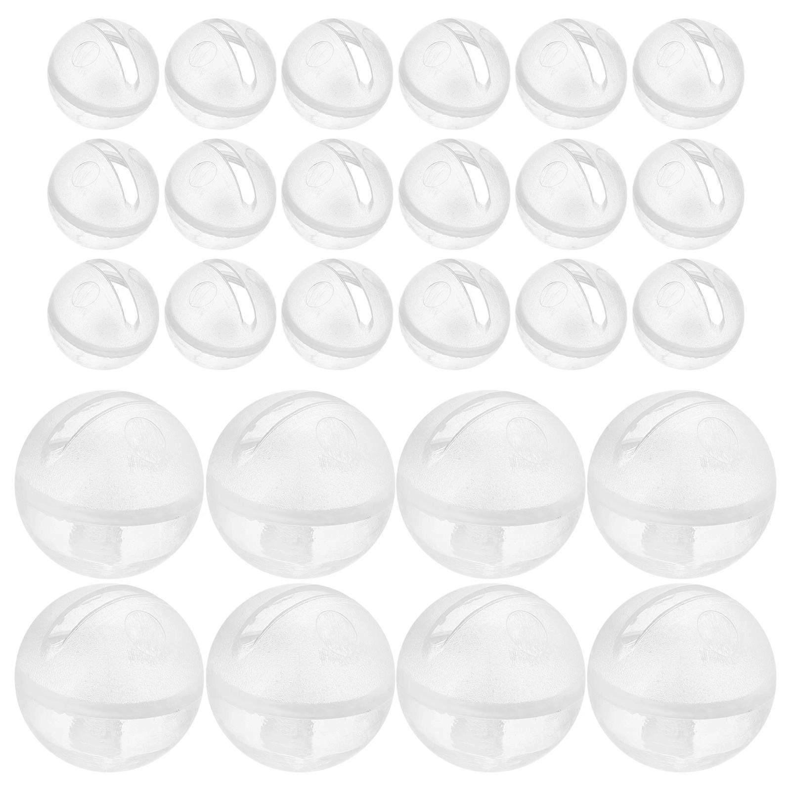 Plastic Rattle Toys Clear Rattles for Noise Maker Insert 120Pcs Kit