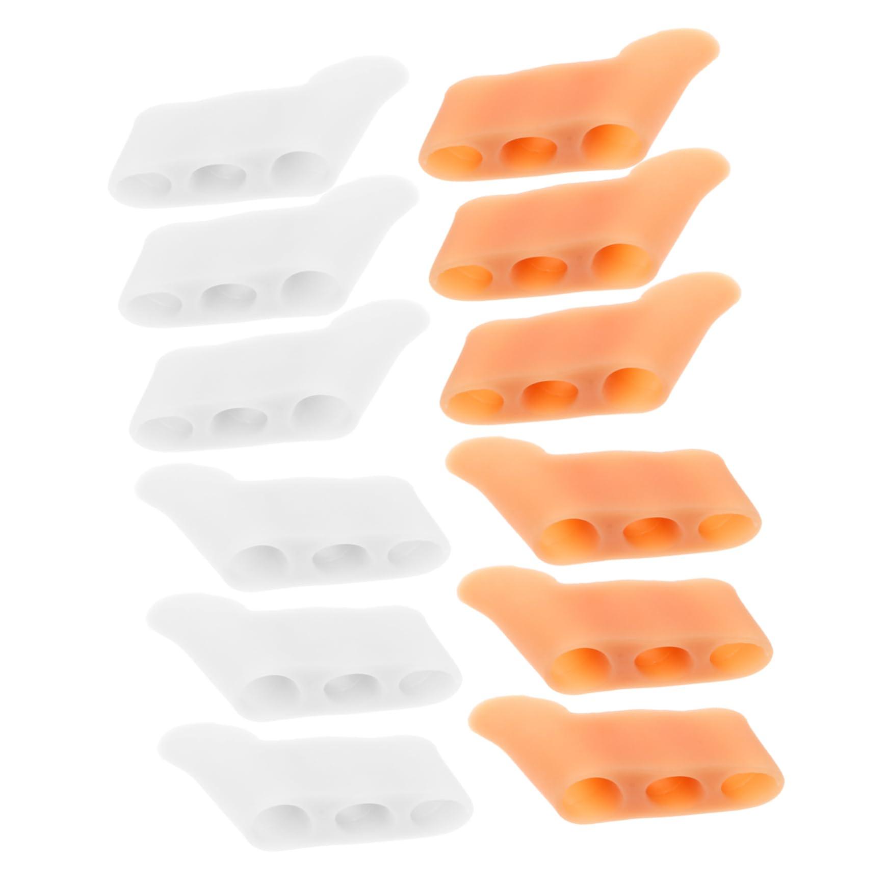 Toe Separator Set with Silicone Pinky Toe Protector for Cushion Protection and Gentle Alignment