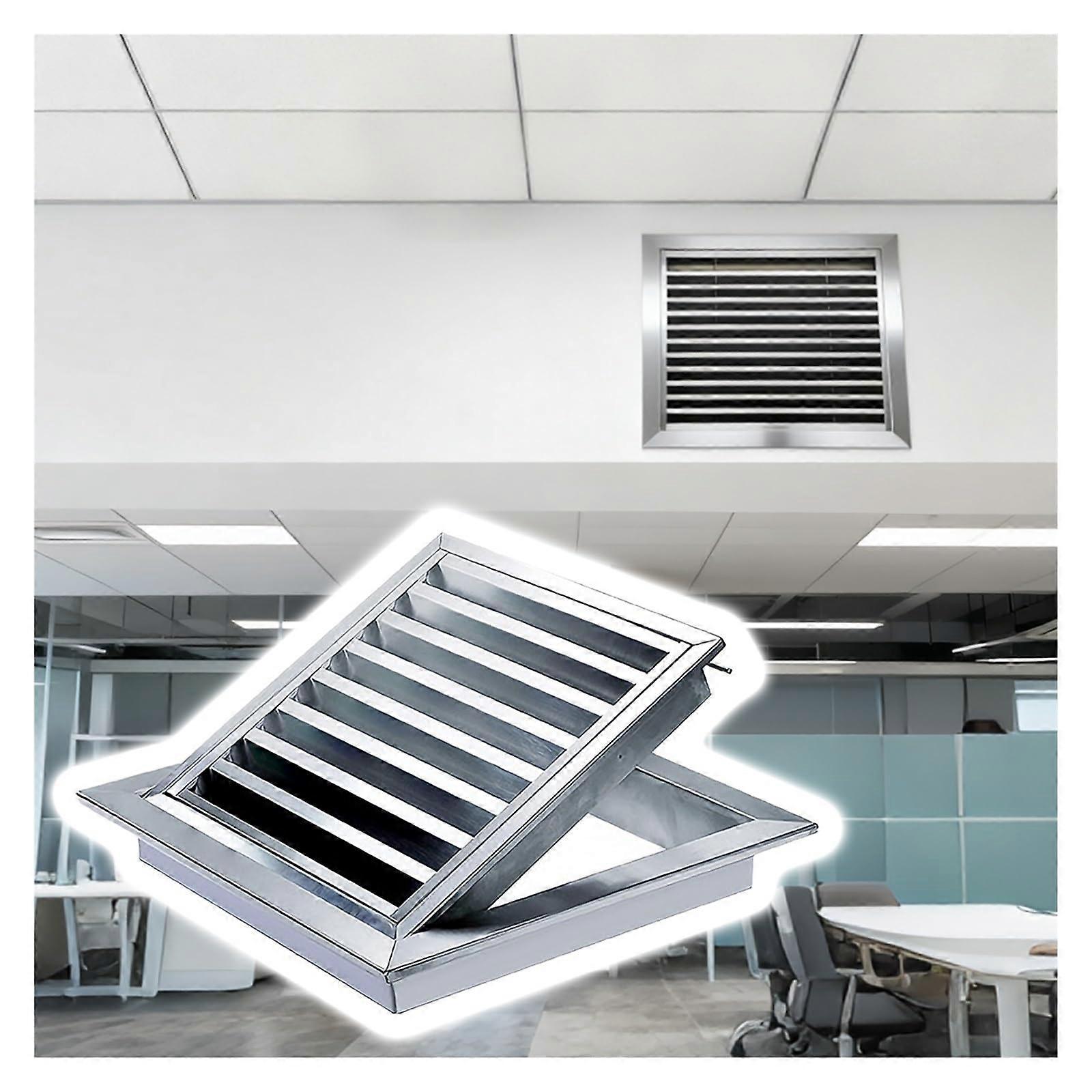 Stainless Steel Access Panel with Louvered Vent Cover, Rustproof Waterproof, Custom 16x40in