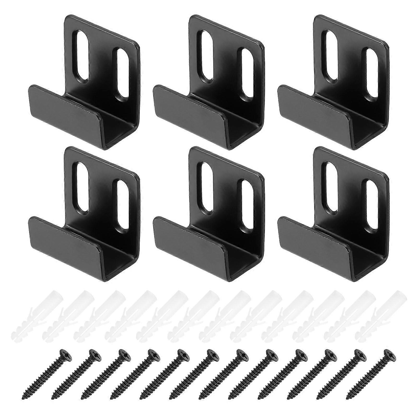 Stainless Steel Adjustable Mirror Clips Set, RustResistant Wall Mounted Brackets with Screws for Large Mirrors