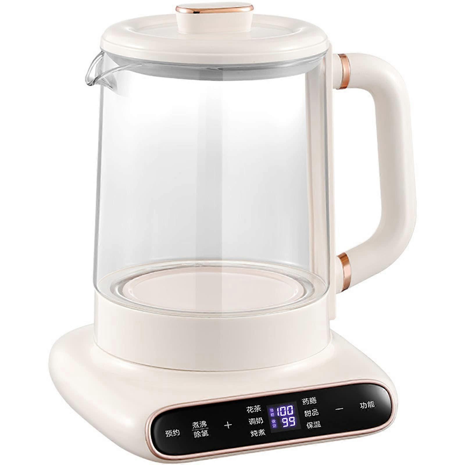 1.5L Electric Glass Tea Kettle with Temperature Control, Keep Warm 72H and Dechlorination
