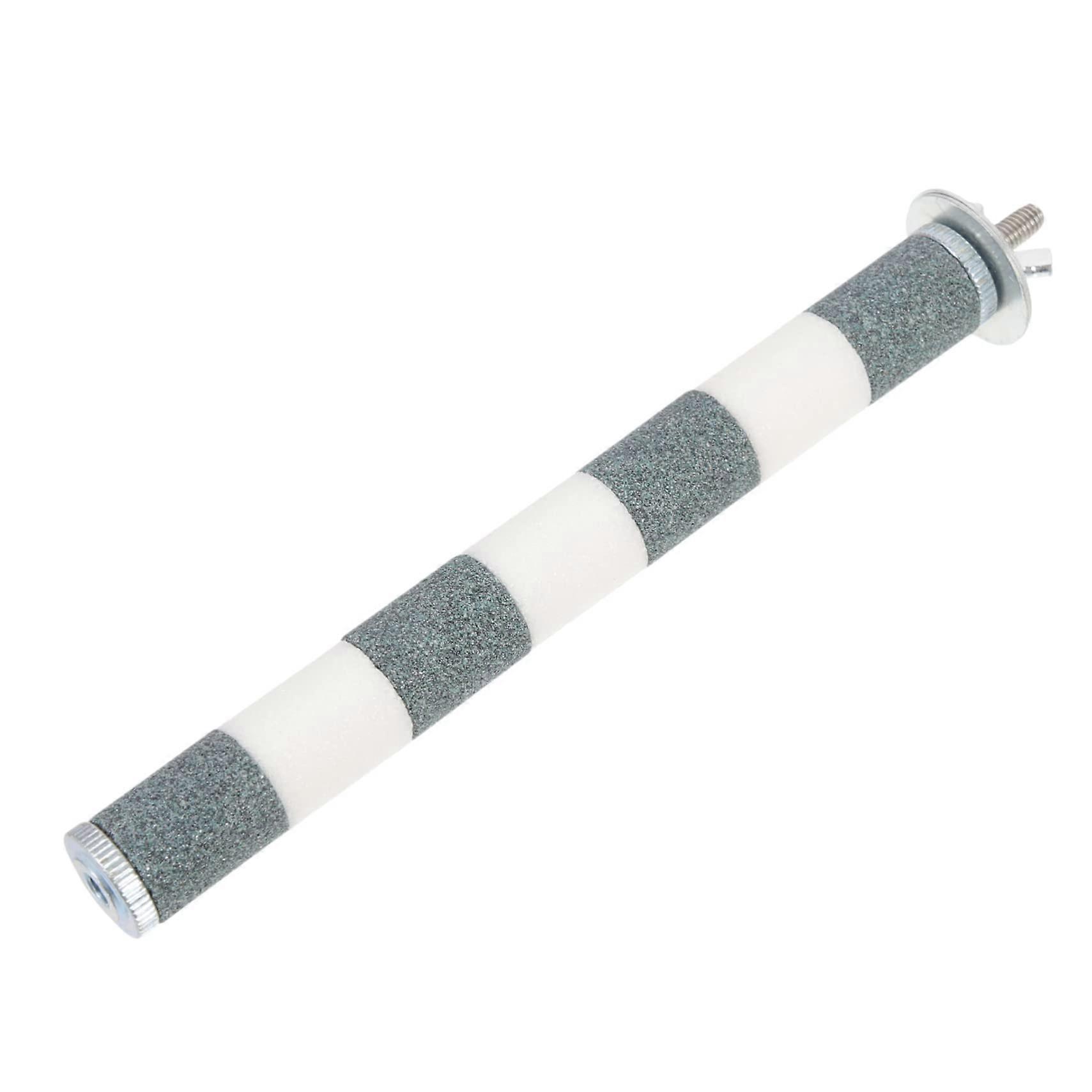 Natural Bird Perch Stand for Parrots with Adjustable Cage Mount and Claw Grinding Sanding Surface