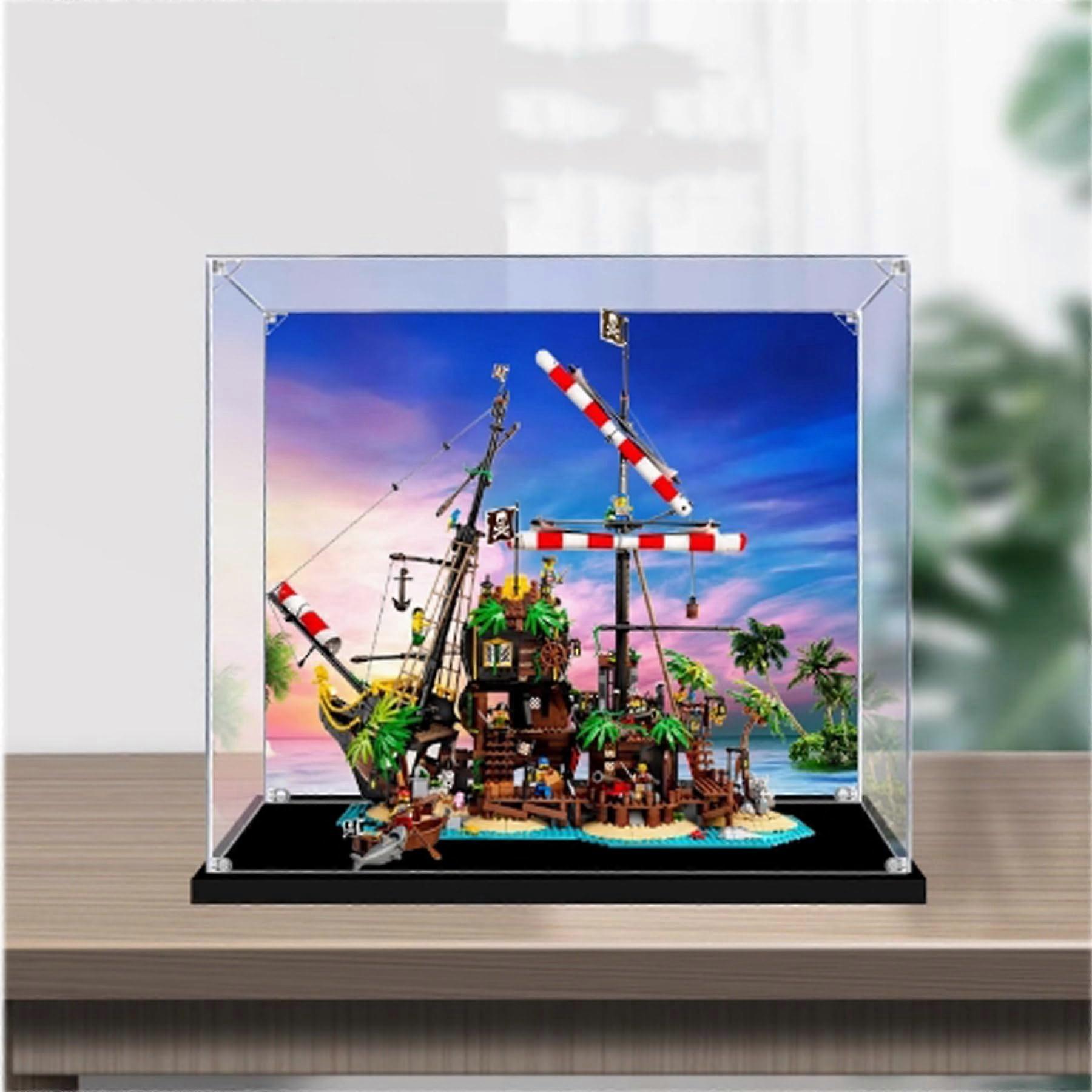 Acrylic Display Case for  21322 Pirate , 98% Transparent Dustproof Storage Box