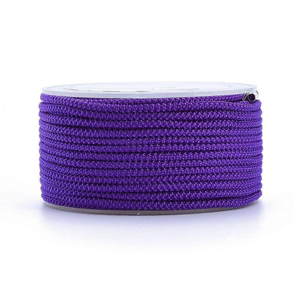 Polyester Cord Purple 2mm 16.4 yards(15m)/roll