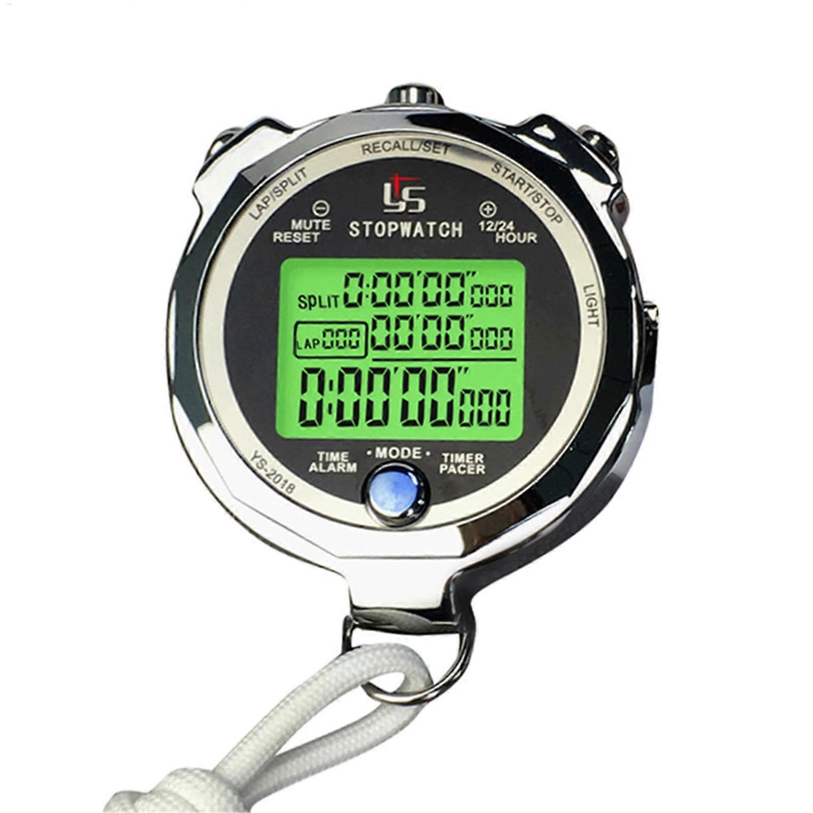 Digital Stopwatch Waterproof Sport Design 0.001s Accuracy Large Screen Swimming Timer with Memory