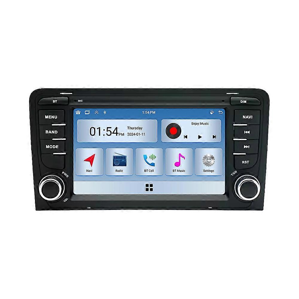 7'' Android Stereo Head Unit 6GB+128GB for A3 2003 2004 2005 - 2012 Double DIN CarPlay Android Auto Touch Screen Bluetooth