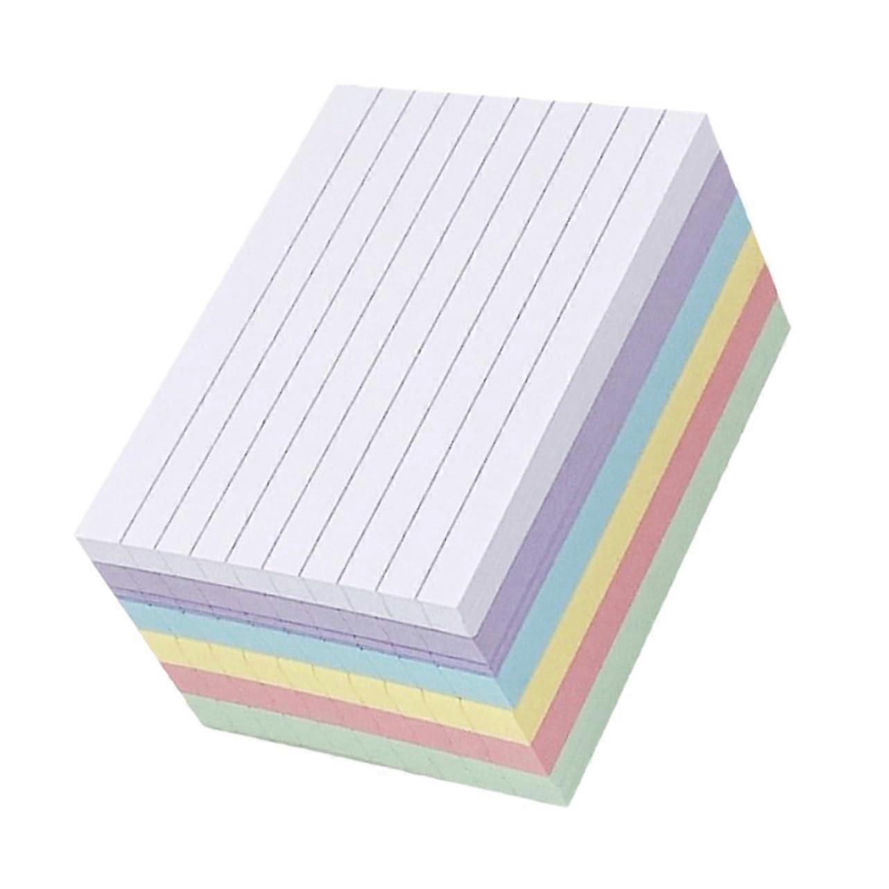 300pcs Lined Index Cards Horizontal Ruled Ink Resistant Colored Flashcards for Study and Office Use