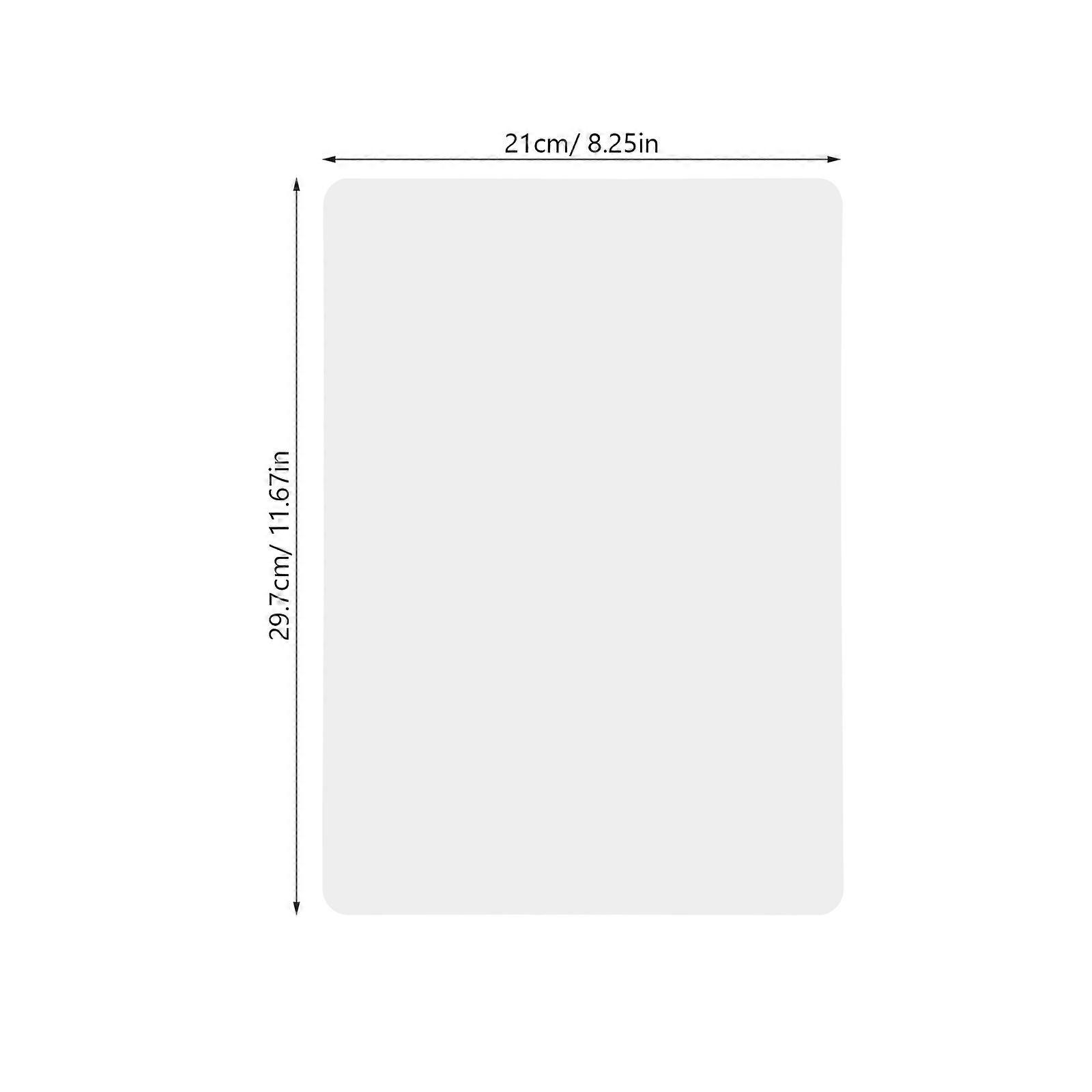 White Erasable Writing Sheet Small Dry Erase Sheet for Writing 2Pcs