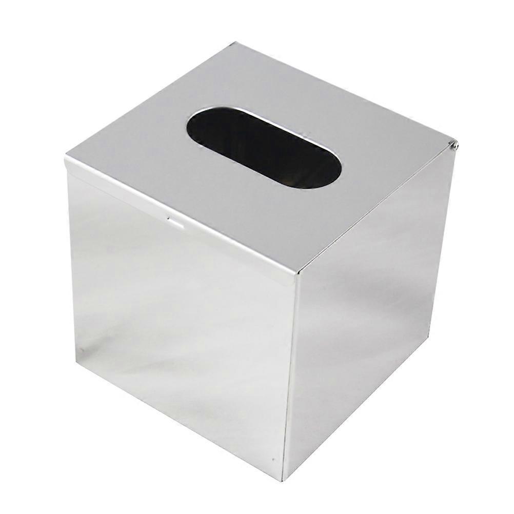 Silver Alloy Tissue Box for Holding Tissue 1Pcs Desktop Waterproof Organizer