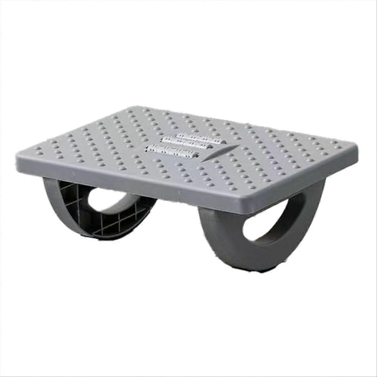 Ergonomic Foot Stool with Massage Rollers Foot Rest Dark Gray