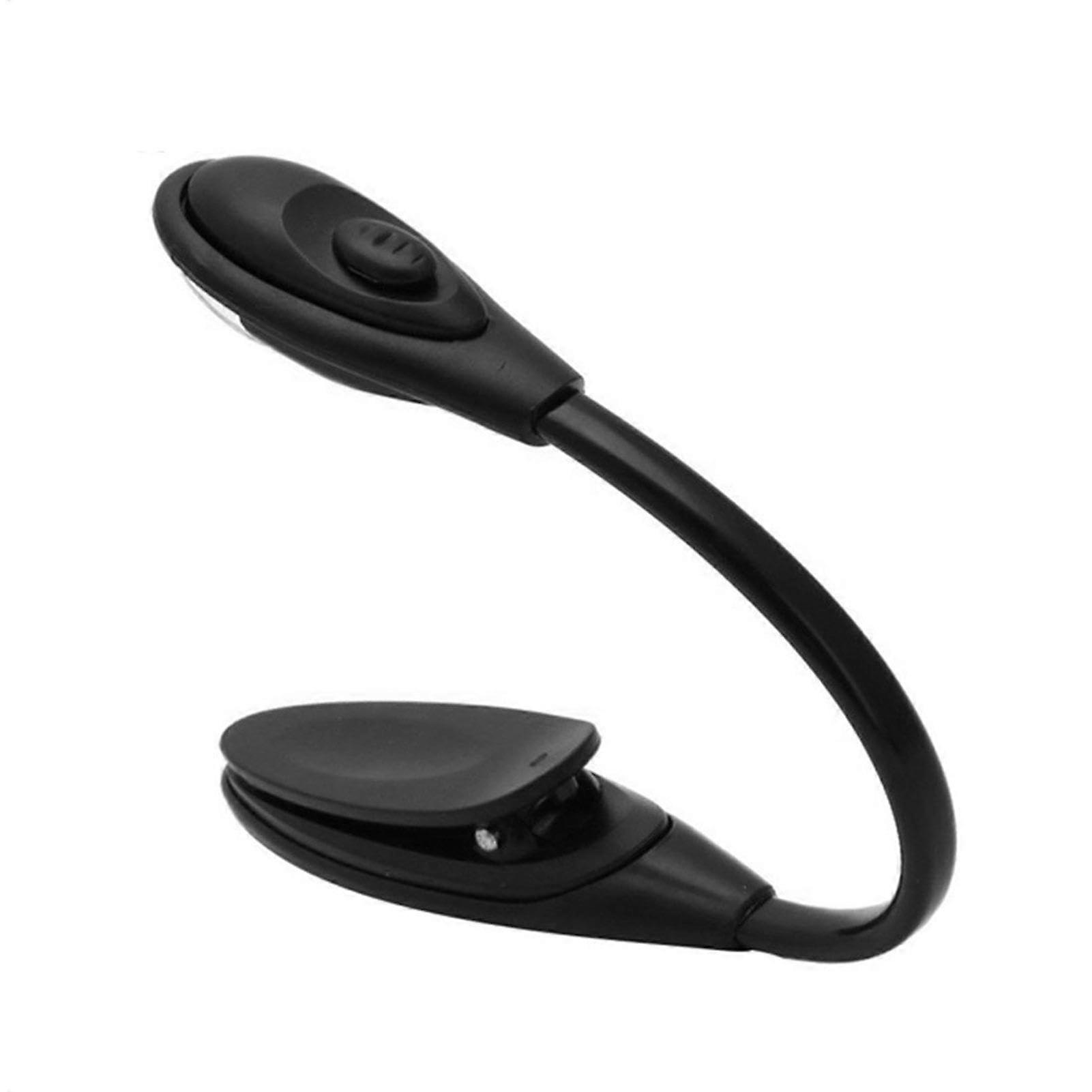 LED Book Light with Strong Clip, Adjustable Neck and OneButton Switch for Reading in Bed
