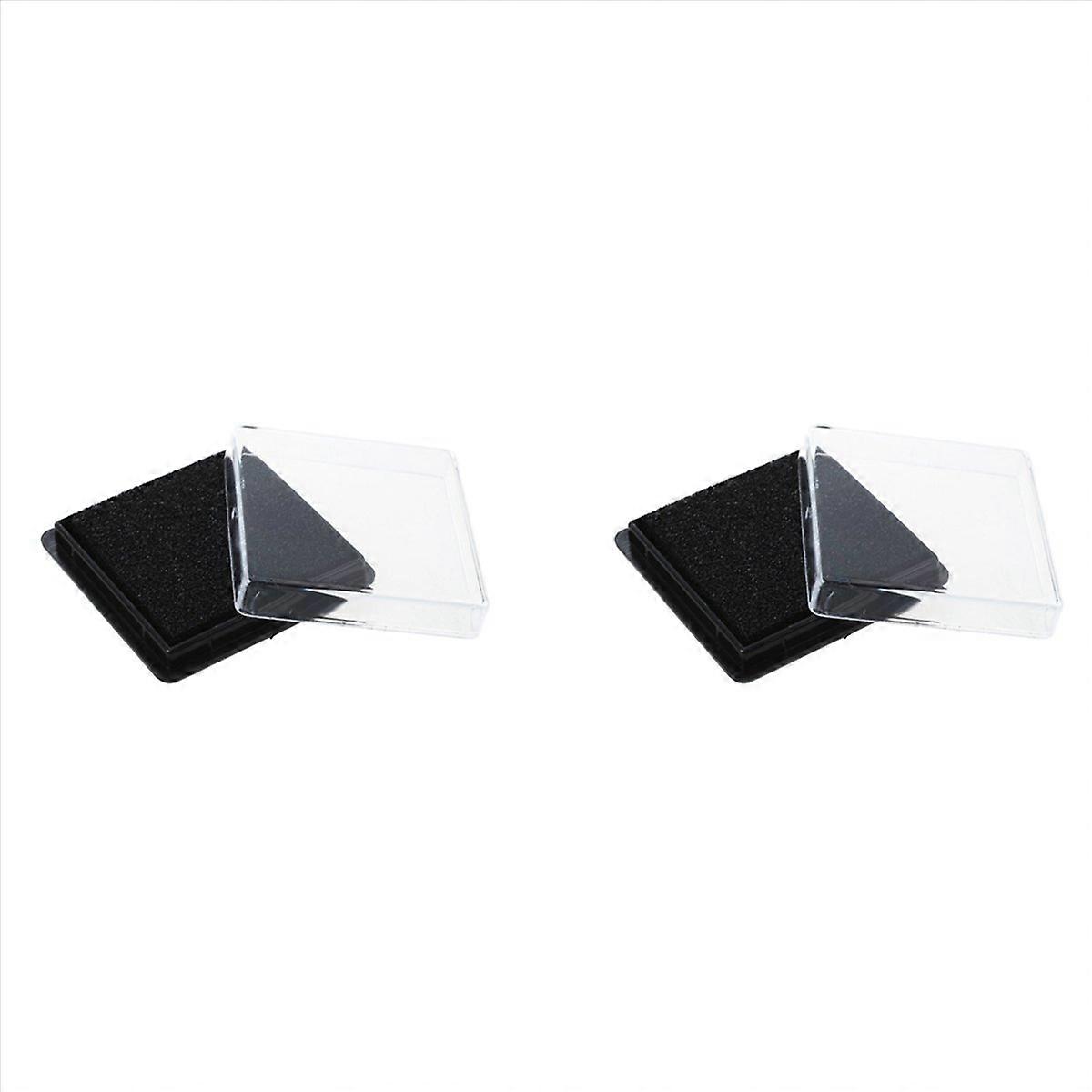 2X Stamp Pad Ink Pad Wedding Letter Document Black