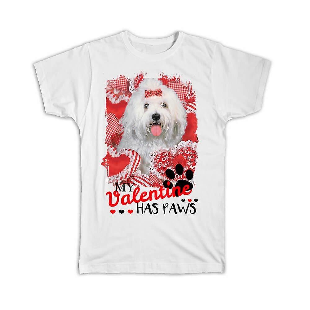 Camiseta de presente: Poodle Heart Paws Dog