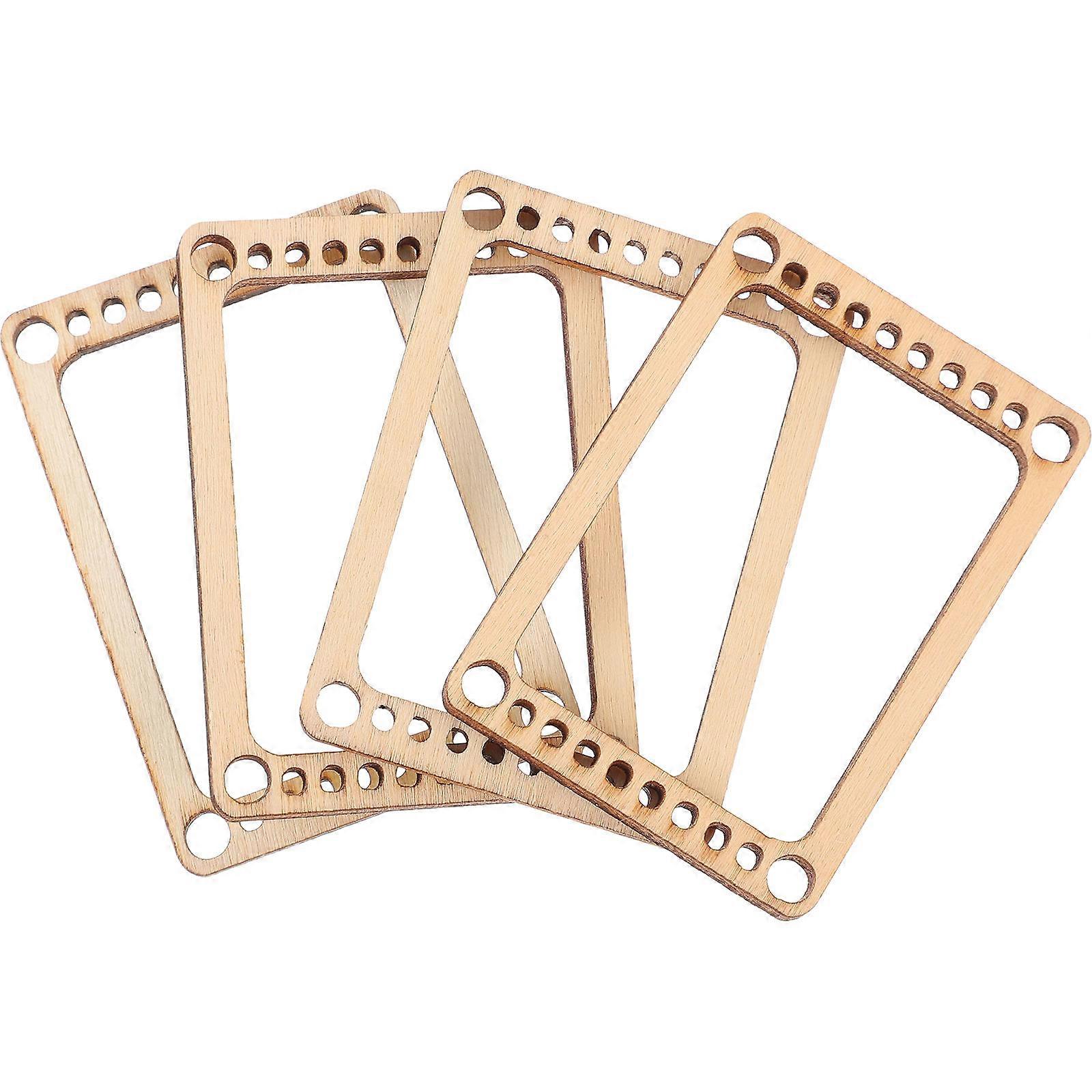 V Weaving Board Mini Weaving Board for Handcraft 4Pcs Durable Wood Tool