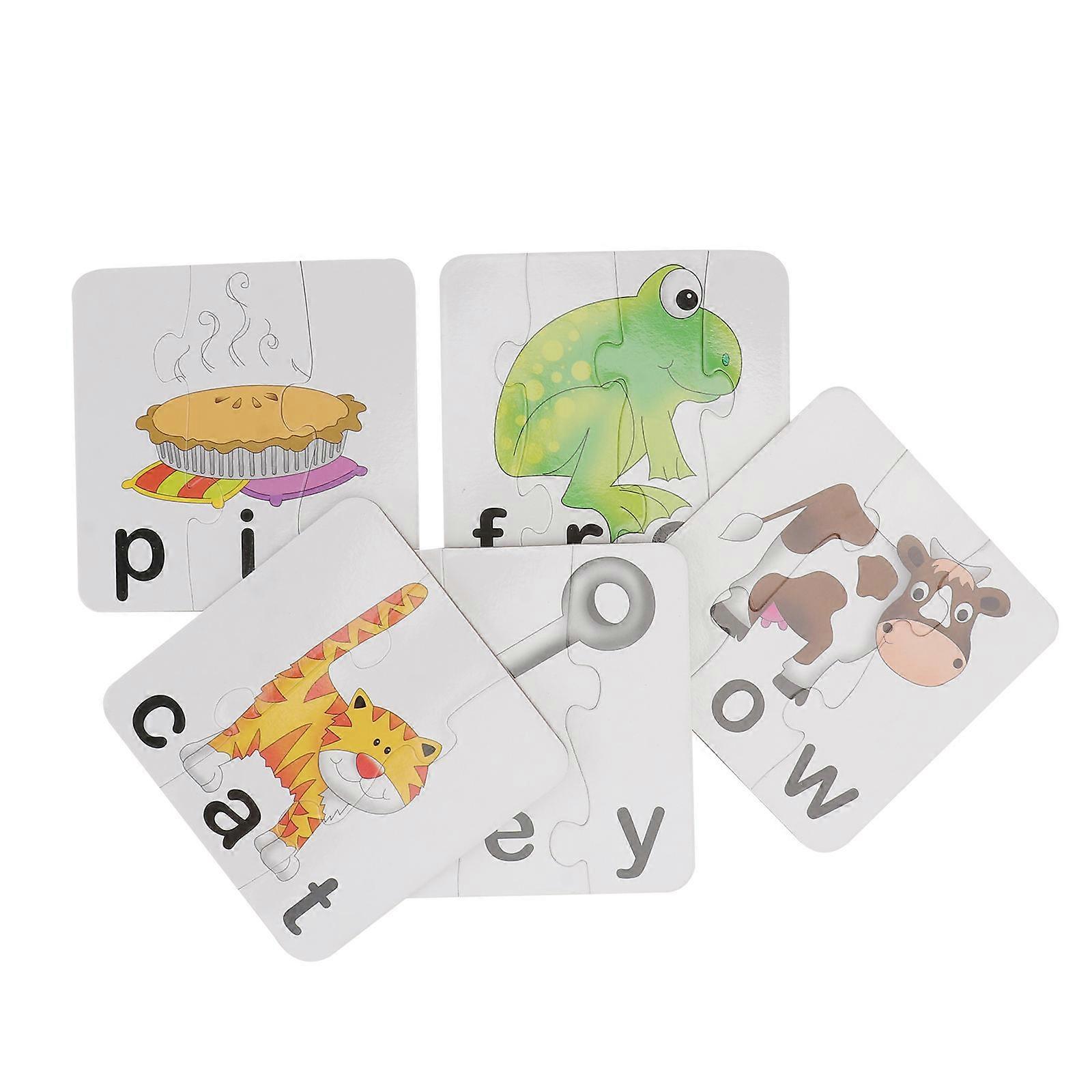 Educational Cards Letter Recognition Puzzle for Kids 1Set