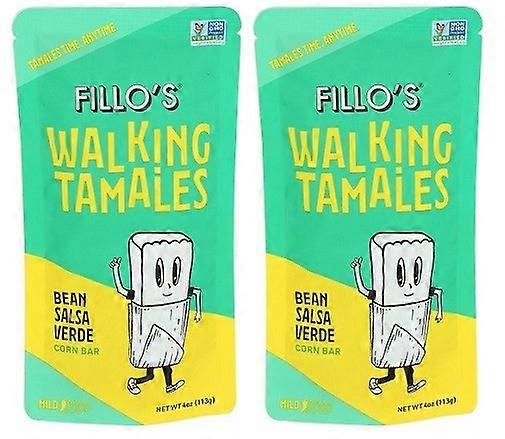 Fillo's Walking Tamales Bean Salsa Verde 2 Pack