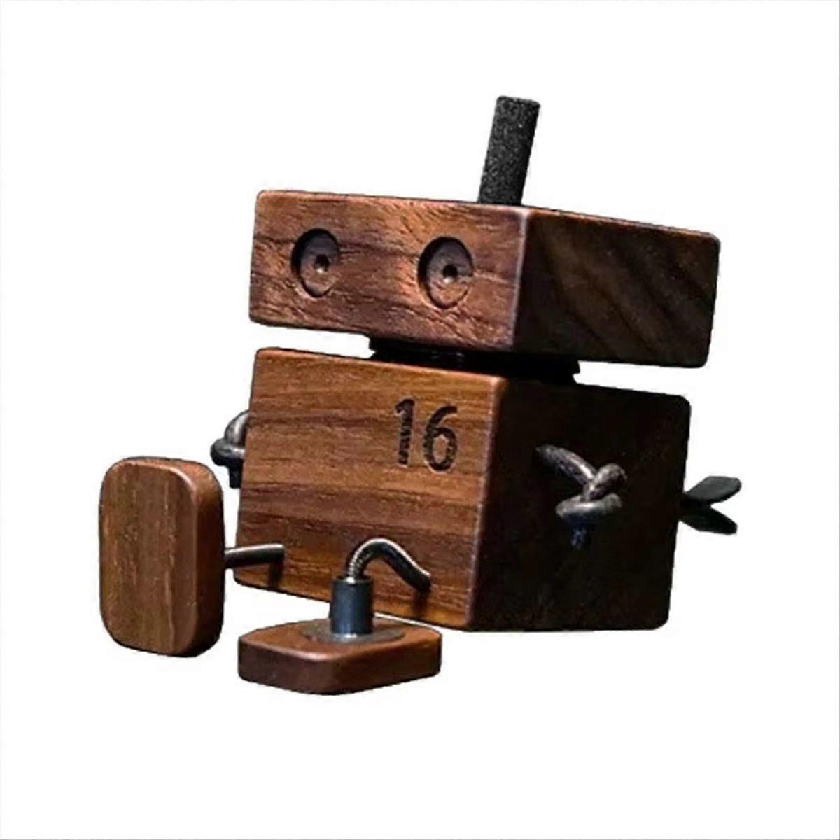 Shaking Wooden Man Figurine with Aromatherapy Function