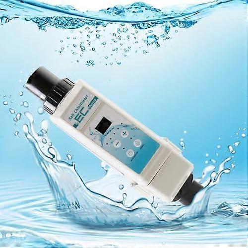 EC12 Saltwater Pool Chlorinator System for Inground Pools with Automatic Cleaning and Salinity Display