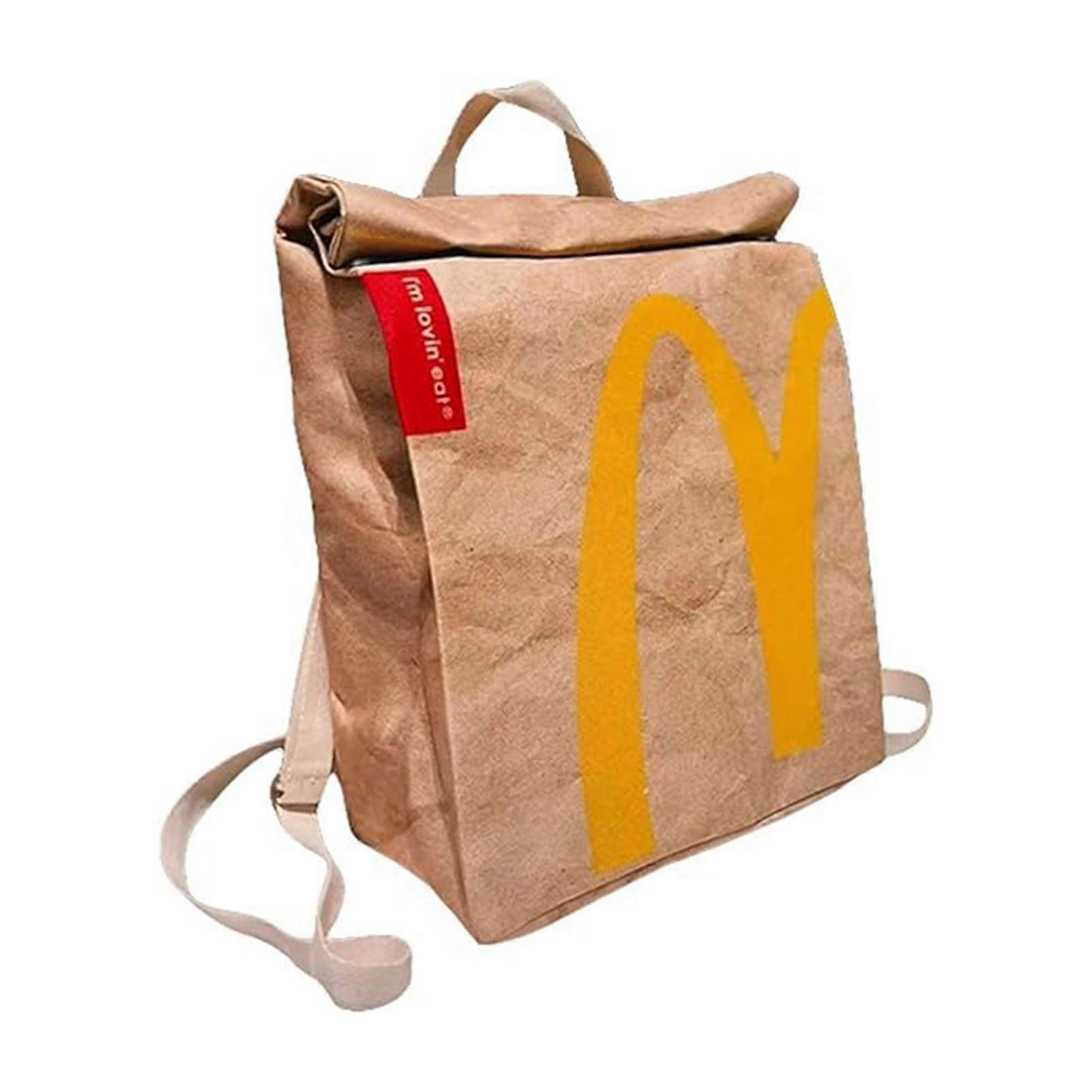 Letter/Pattern Printed Backpack Lightweight Portable Bookbag for School Study