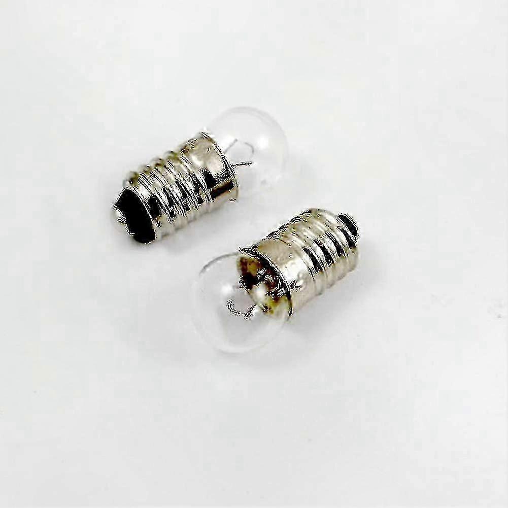 10-Pack Mini E10 Screw Base Bulbs for Flashlights Model 0210