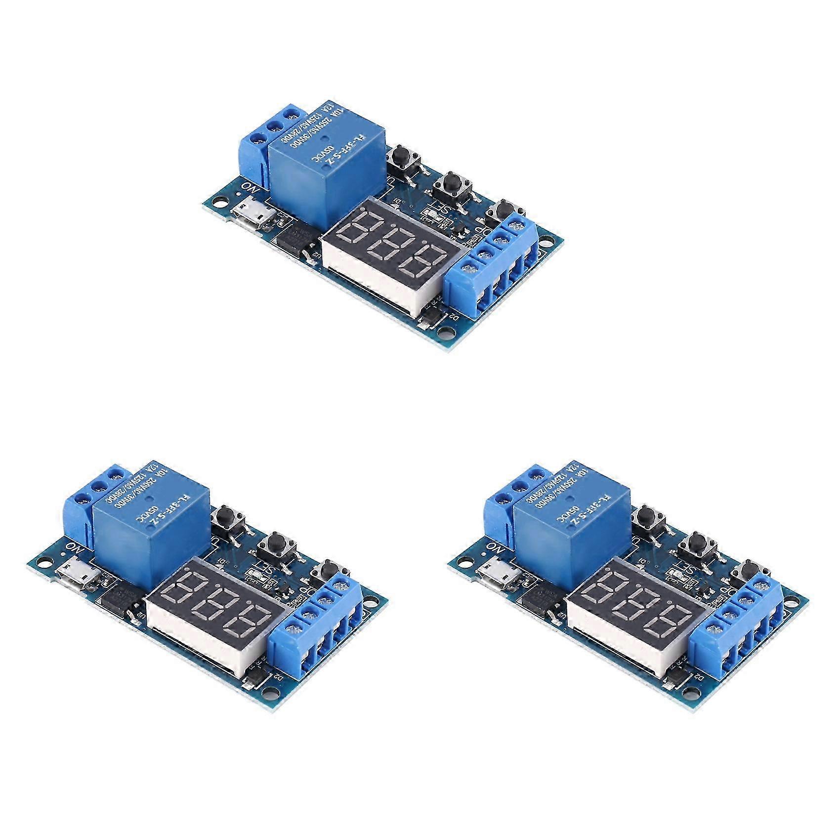 3X -521 Digital Time Delay Relay Trigger Cycle Timer Delay Switch Circuit Board Timing Control Modu