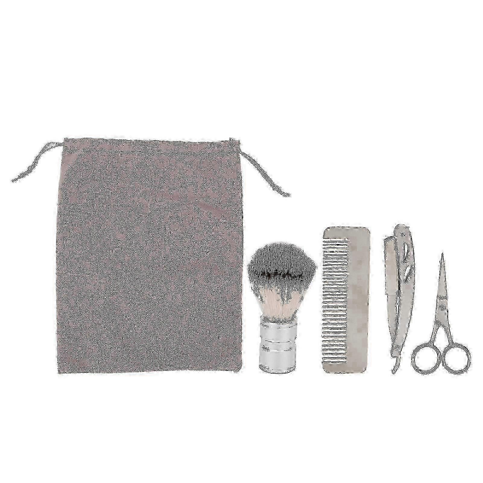 4pcs Beard Trimming Kit | Portable Rust-Free Beard Care Tools