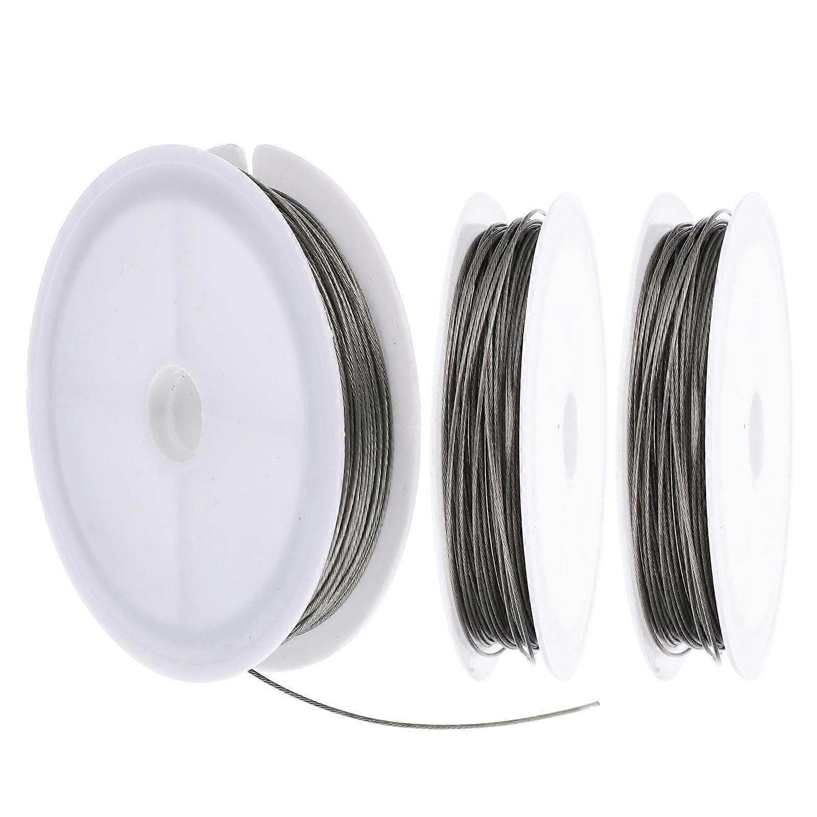 Durable Steel Wire for DIY Accessories 3 Rolls Multi-Function Wires