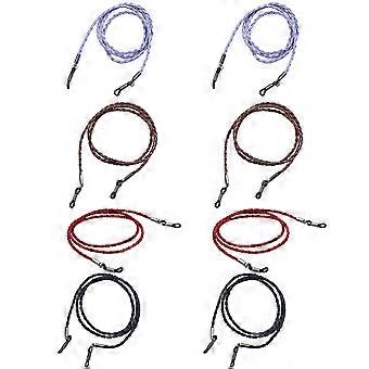 Eyewear Chain PU Glasses Chain for Eyeglass 8Pcs Assorted Color Supplies