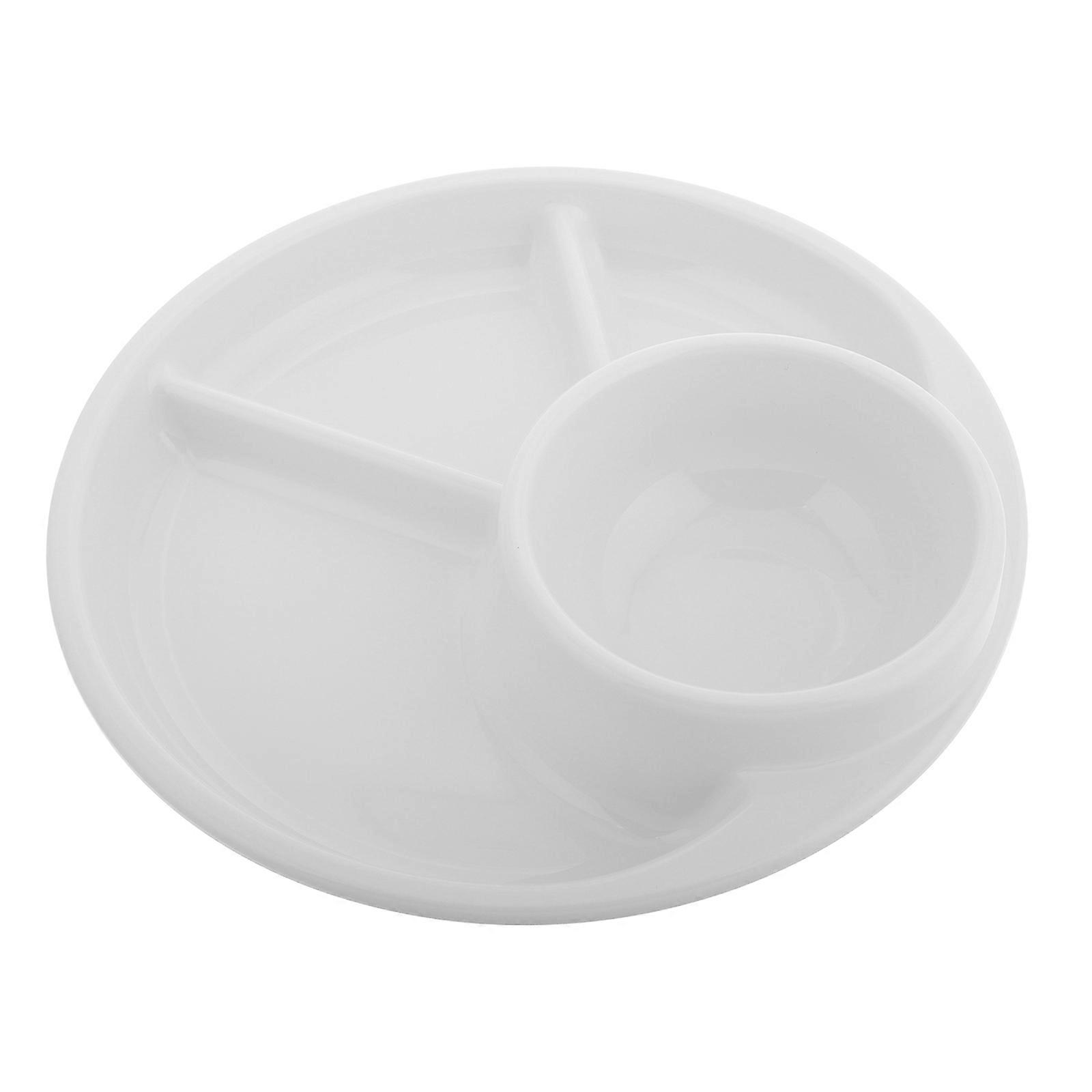 Unbreakable Divided Plates for Portion Control with 3 Compartments