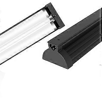 T5 UVB Reptilienleuchte 8W 10.0 UVB Lampe mit gebogenem Aluminiumreflektor für Terrarien