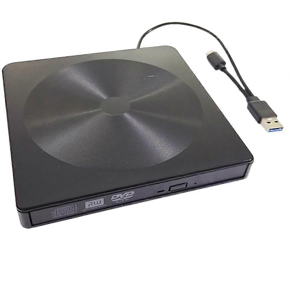 Black External Cd Drive Typec Multi-Function Notebook USB External Dvd Drive 3Pcs