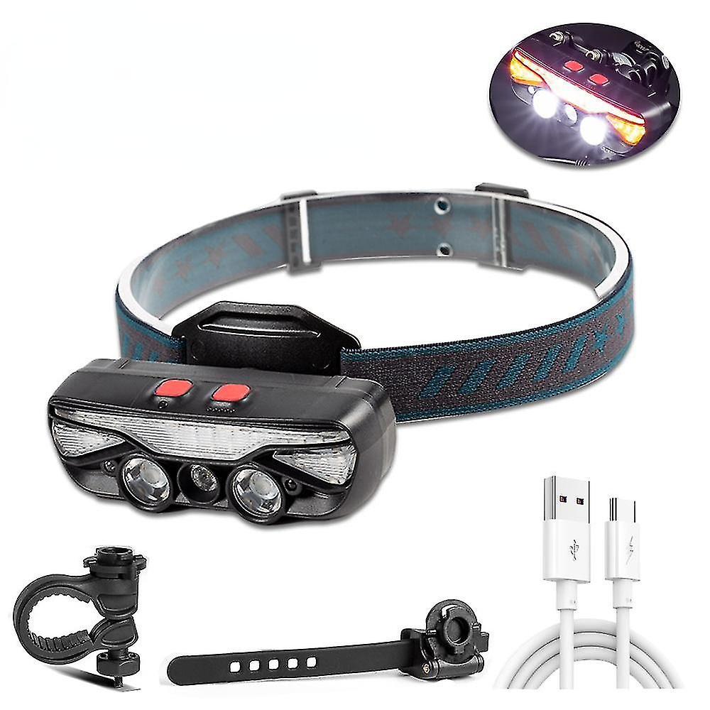 Vanntett sykkellys Oppladbar LED-frontlyktbelysning Super lys LED-frontlys @bugu