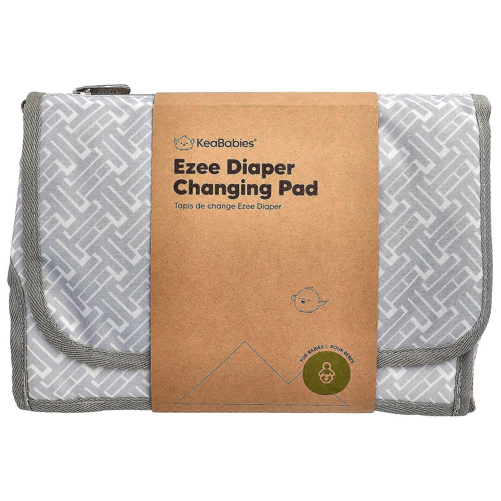 KeaBabies, Ezee Diaper Changing Pad, For Babies, Gray, 1 Count