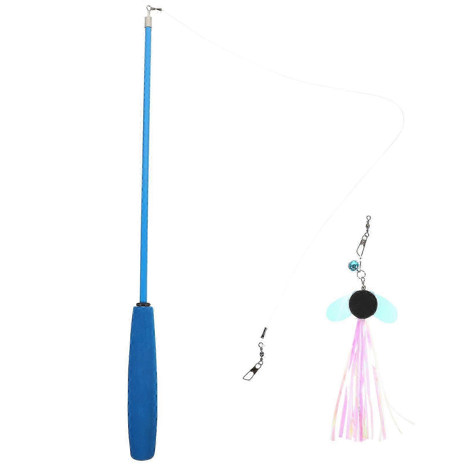 Household Cat Wand Toy Interactive Three-Section Cat Teaser Stick