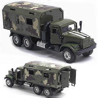 Military Truck Armoured Vehicle Diecast Model Toy with Lights, Sounds and Pull Back Release