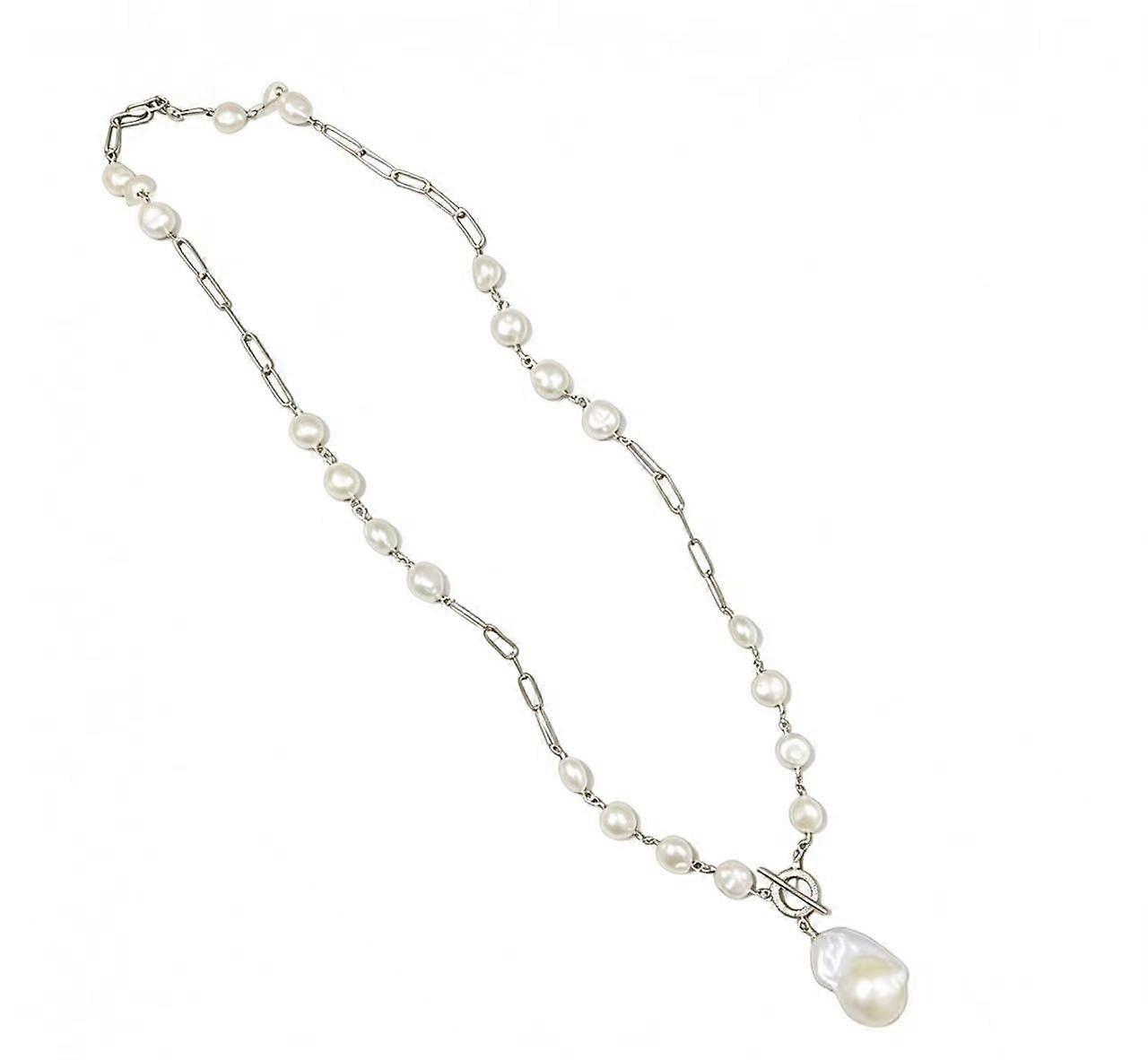 Classic Chain Pearl Necklace