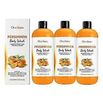 1-5x Persimmon Body Wash Til Ældre Mennesker Duft Persimmon Sæbe Kropsduftsæbe Kropsvask 100ML NaixDC