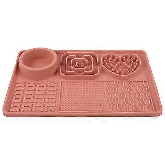 Tapis à lécher Slow Feeder pour chiens et chats Coussin de léchage antidérapant avec ventouse