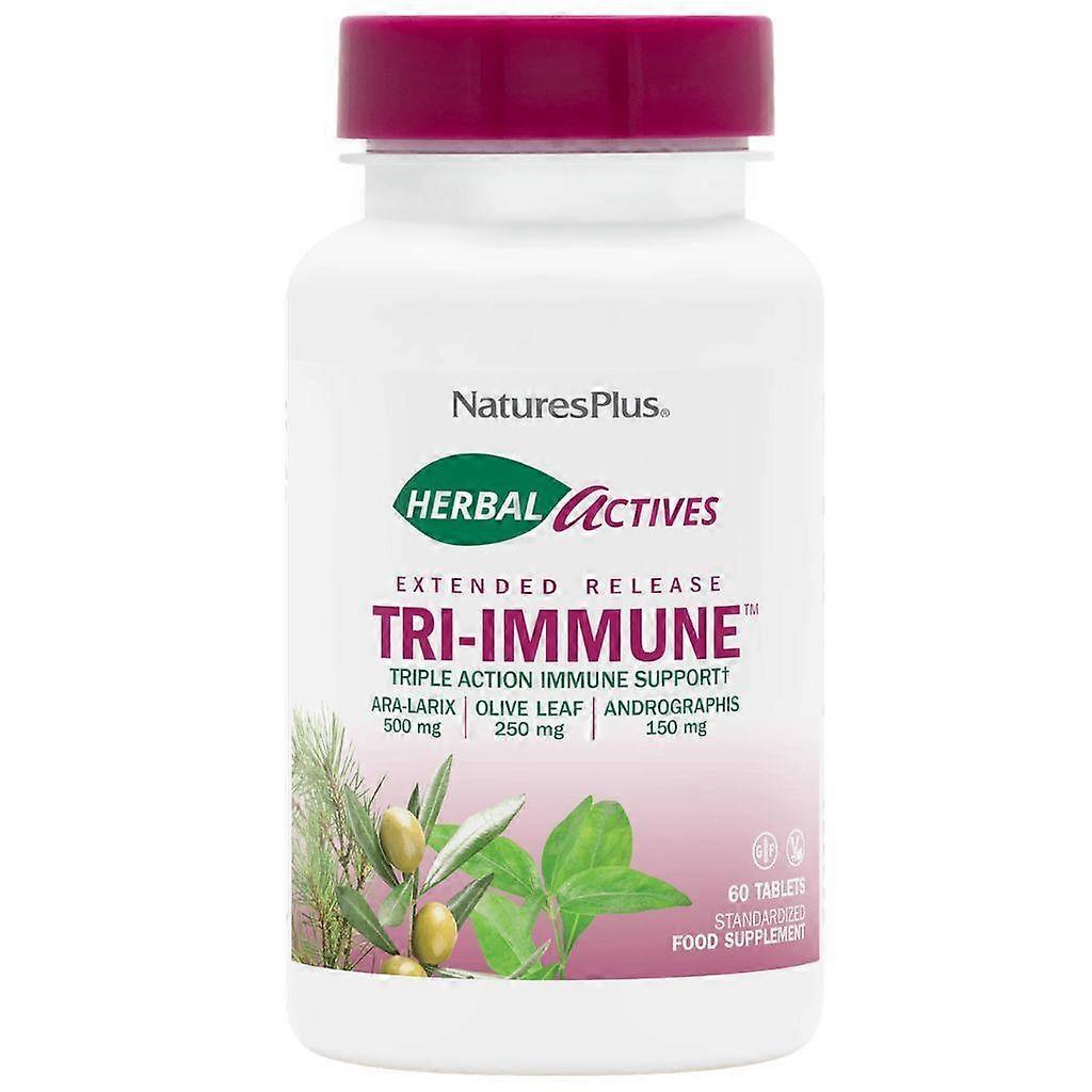 NaturesPlus Herbal Actives Tri-Immune Extended Release Tabs 60