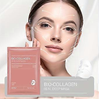 Bio-Collagen Real Deep Hydrating Facial Sheet Mask, straffend und feuchtigkeitsspendend mit Hyaluronsäure und Nicotinamid für alle Hauttypen