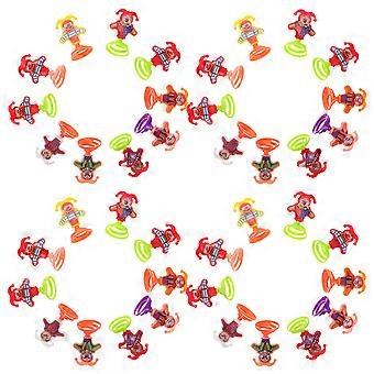 Clown Fidget Spring Toy for Kids Use 50Pcs Creative Cartoon Jump Spring Toys