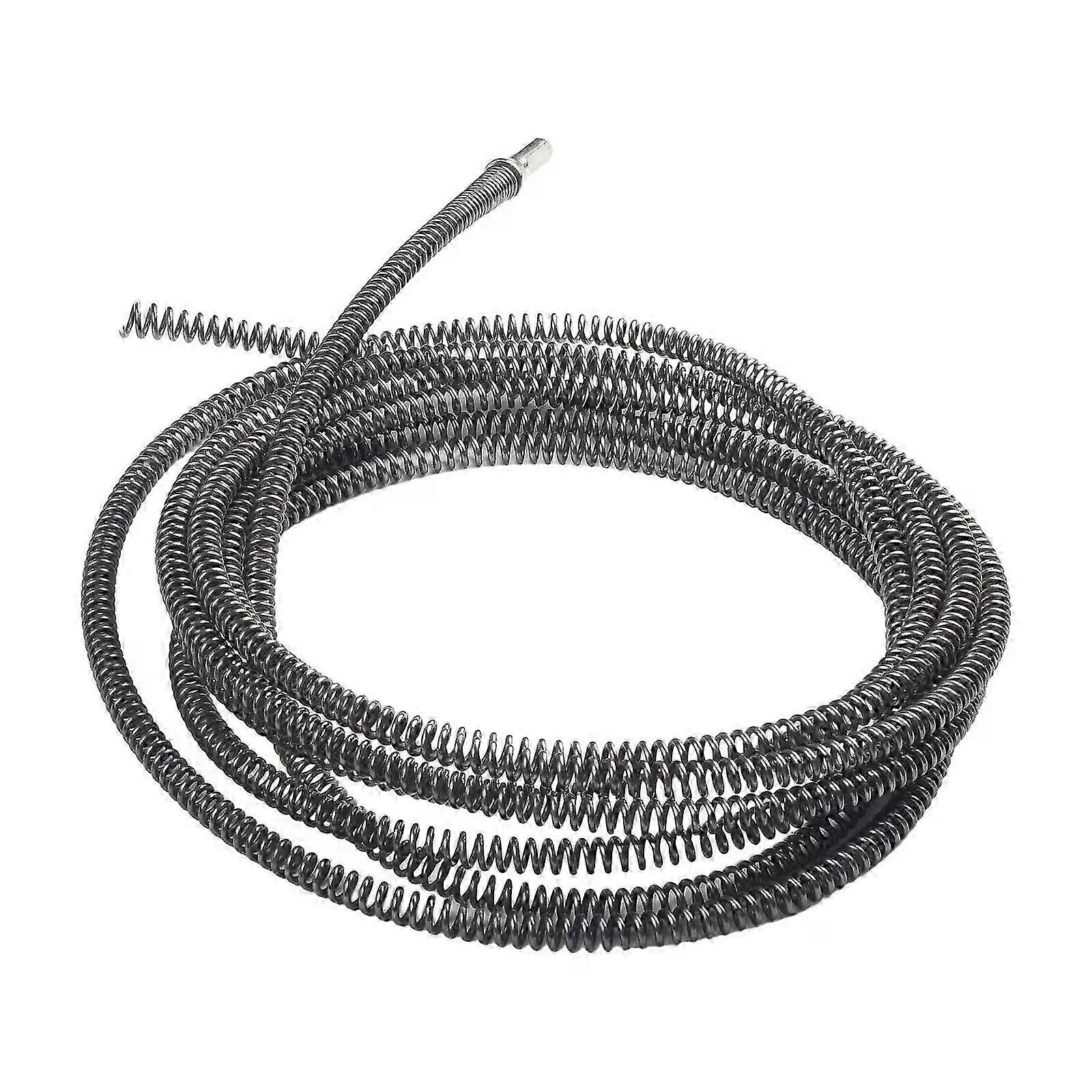 5M Sewer Dredging Spring Electric Drill Drain Cleaner Machine Kitchen Pipe Dredger Cleaning Spring With Connector Dredging Tool